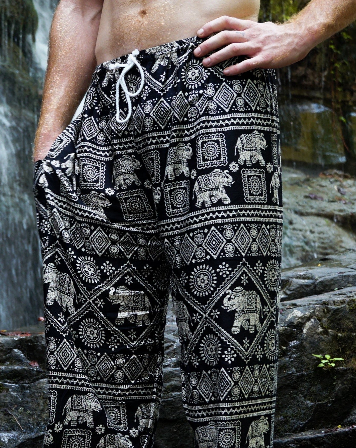 Bangkokpants Women's Yoga Clothing Elephant Pants Black US Size 0-12 |  Elephant Things